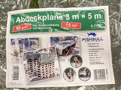 Los 356 - Abdeckplane 3/5 Meter Fishbull
