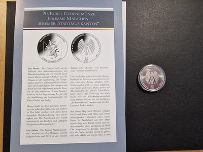 Los 500 - 20 Euro Silber-Gedenkmünze