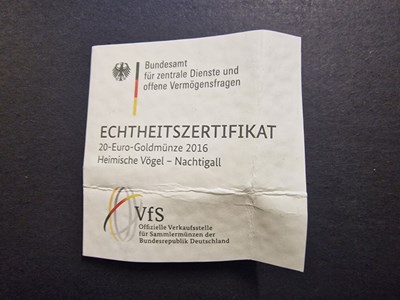 Los 542 - 20 Euro Goldmünze