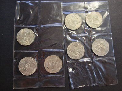 Los 560 - 100-Schilling-Gedenkmünzen (7x)