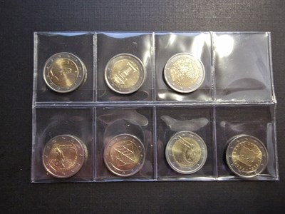 Los 571 - 2-Euro-Gedenkmünzen (7x)