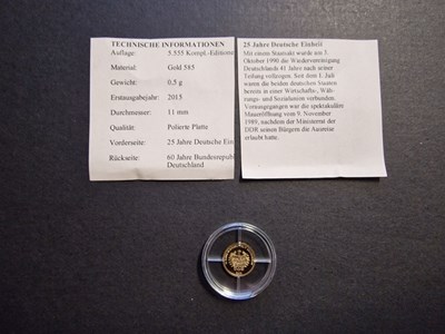 Los 591 - Gold-Gedenkmedaille