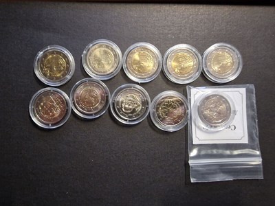 Los 595 - 2-Euro-Gedenkmünzen (10x)
