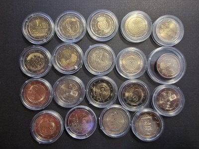 Los 625 - 2-Euro-Gedenkmünzen (19x)
