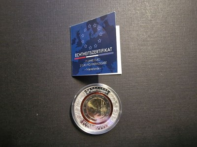 Los 635 - 2-Euro-Gedenkmünze mit Polymerring